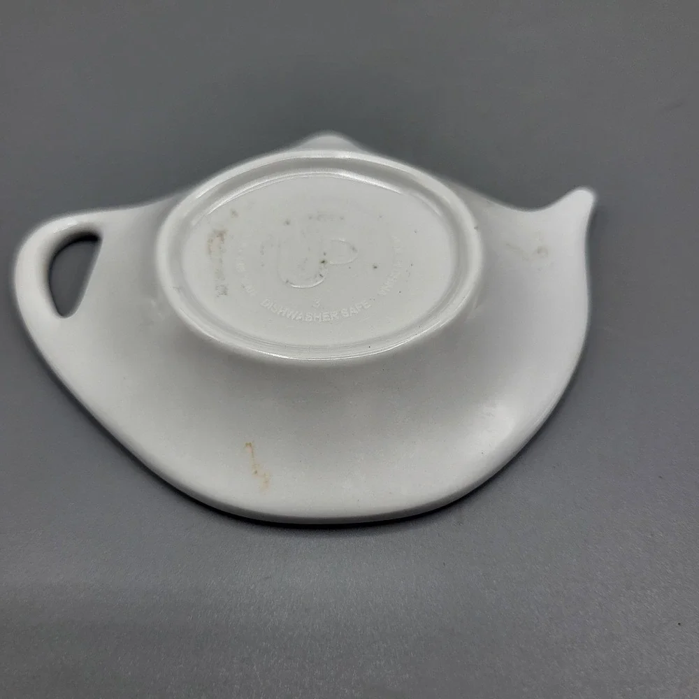 UP Tea Bag Rest Holder Spoon Rest Under Sea Octopus Turtle Seahorse Blue White